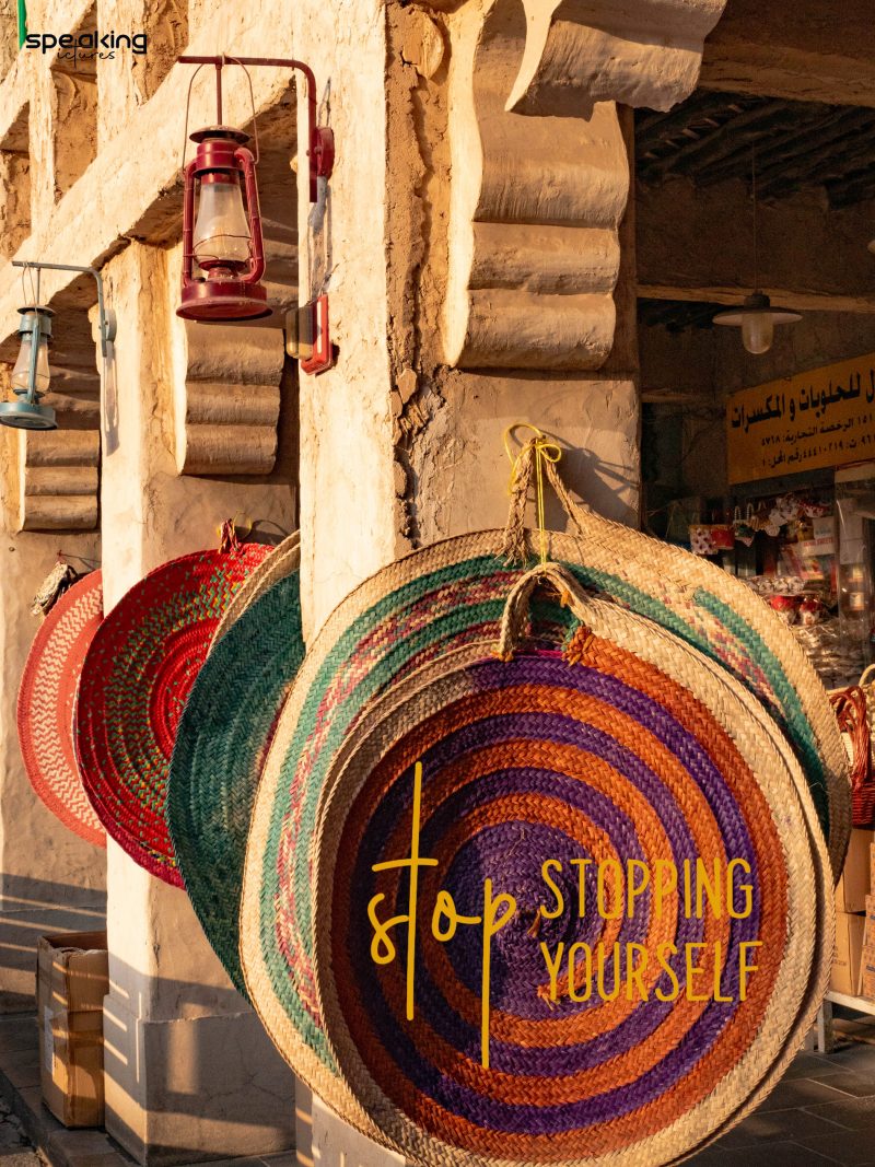 hanging arabian carpets